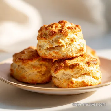 Golden Homemade Biscuits with Flaky Butter Layers in 35 Minutes Recipe Card