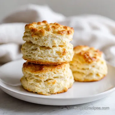 Golden Homemade Biscuits with Flaky Butter Layers in 35 Minutes
