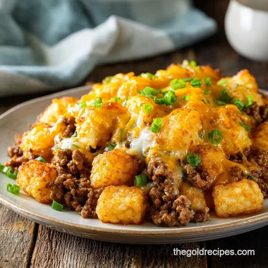 Easy Ground Beef Tater Tot Casserole in 45 Min