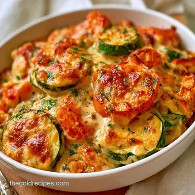 Zucchini Casserole for 8 Servings