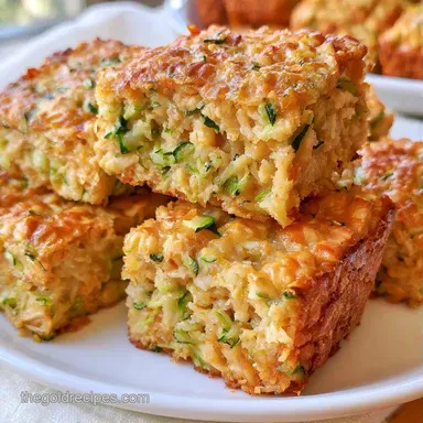 Zucchini Bars with Rolled Oats Recipe Card