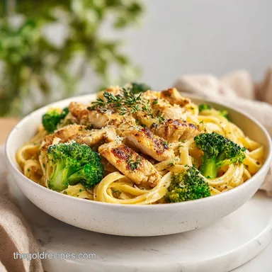High Protein Chicken Broccoli Pasta in 25 Minutes