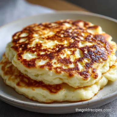 High Protein Cottage Cheese Pancakes for 2 Servings