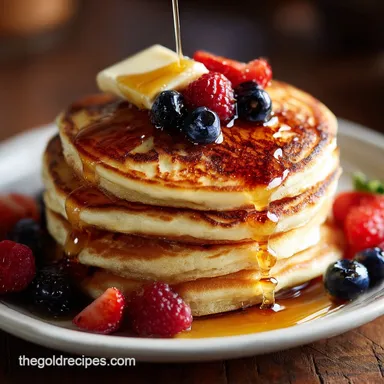 High Protein Pancakes in 15 Minutes Recipe Card