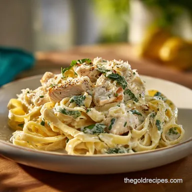 Chicken Fettuccine Alfredo for 4 Servings: Creamy Pasta Recipe