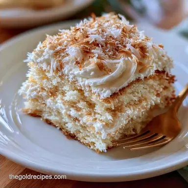 Homemade Coconut Cream Cake for 16