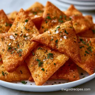 Homemade Pita Chips in 20 Minutes Recipe Card
