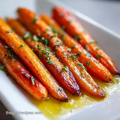 Roasted Carrots with Hot Honey Glaze for 4 Servings