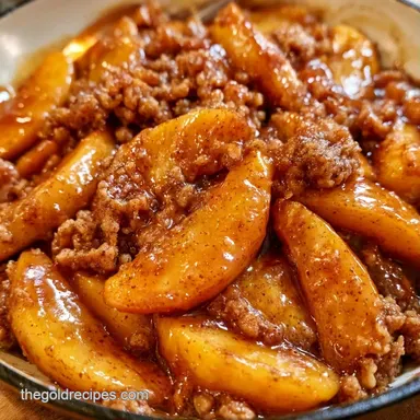 Iron Skillet Apple Pie for 8 Servings Recipe Card