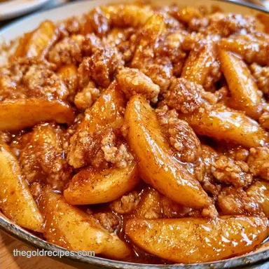 Iron Skillet Apple Pie for 8 Servings