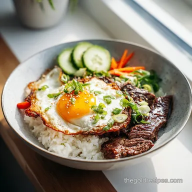 Korean Beef Bowls for 4 Servings: Pan-Seared and Caramelized