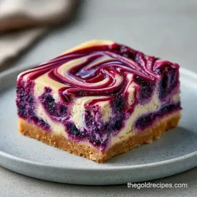 Lemon Blueberry Cheesecake Bars Creamy