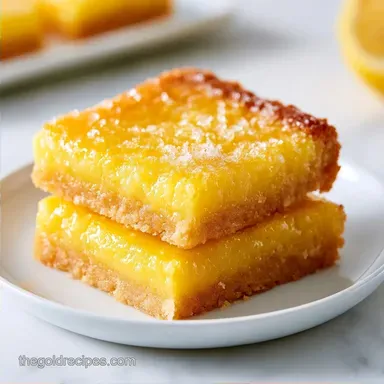 Lemon Cookie Bars Recipe for 16 Bars
