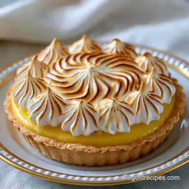 Lemon Meringue Bars with Shortbread Crust Recipe Card