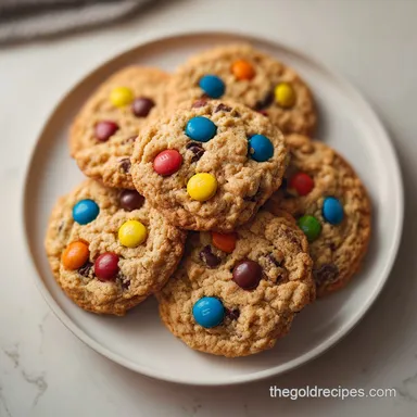 Loaded Halloween Cookie Monster Cookies in 25 Minutes Recipe Card