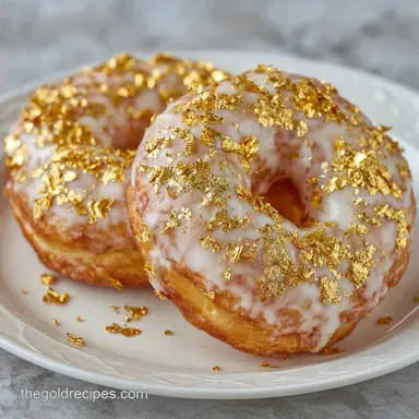 Luxury Edible Gold Donuts: Fluffy
