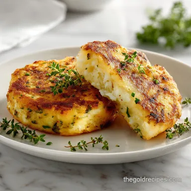 Simple Meat Stuffed Potato Cakes: A Crispy 45-Minute Dinner Recipe Card