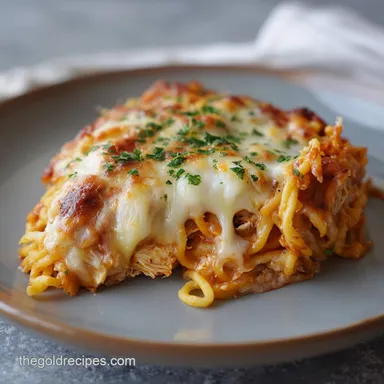 Million Dollar Spaghetti for 10 Servings Recipe Card