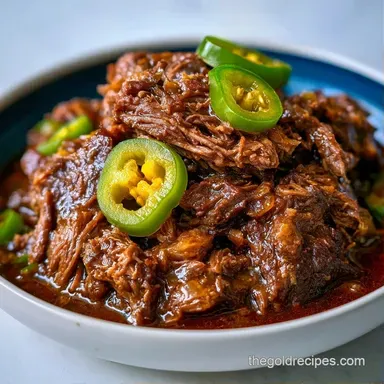 Missippi Pot Roast for 10 Servings Recipe Card