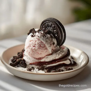 Oreo Protein Ice Cream with Pudding Mix Recipe Card