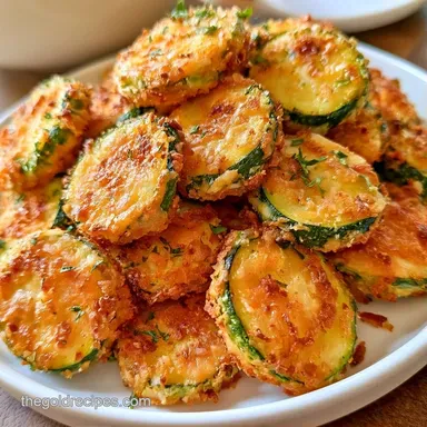 Crispy Parmesan Zucchini Bites Recipe Card