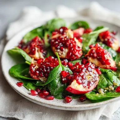 Pomegranate Christmas Salad with Honey Mustard Dressing: 23 Minutes