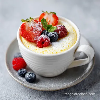 Protein Powder Mug Cake No Egg in 3 Mins