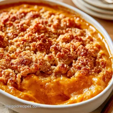 Pumpkin Dump Cake for 20 Servings Recipe Card