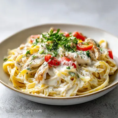 Chicken Fettuccine Alfredo for 4 Servings