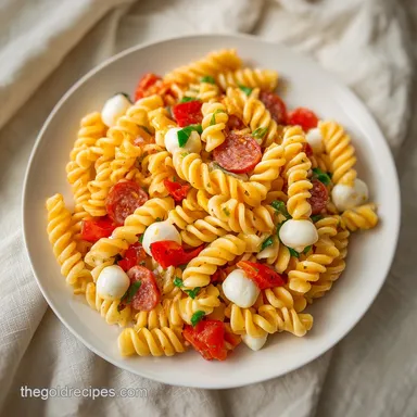 Quick Italian Pasta Salad with Pepperoni