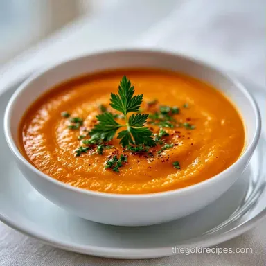 Butternut Squash Soup with Coconut Milk Recipe Card