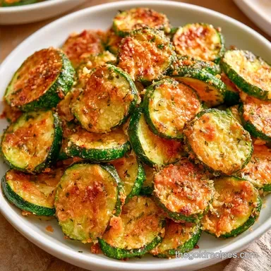 Roasted Zucchini with Parmesan: Crispy