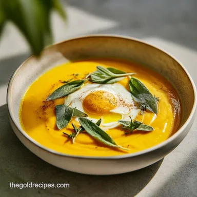 Sage Roasted Butternut Squash Soup for 6 Servings