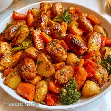 Sausage Sheet Pan Dinner with Potatoes