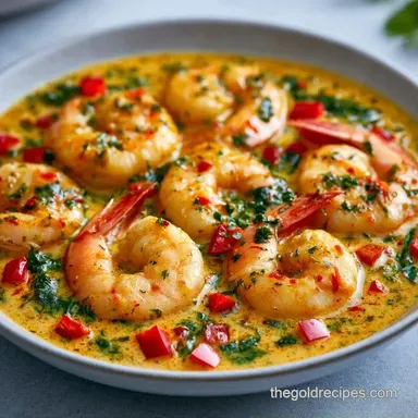 Savory Coconut Shrimp Curry in 25 Minutes Recipe Card