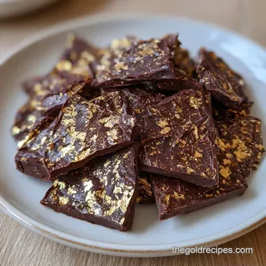 Simple Gold Dusted Bark: Shatter Crisp