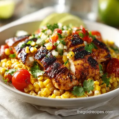 Street Corn Chicken Bowl for 4 Servings: Charred and Zesty