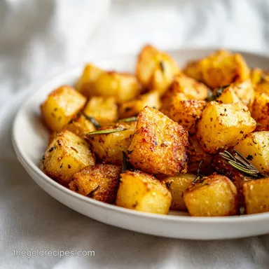 Tasty Roasted Potatoes: Crispy & Golden Recipe Card