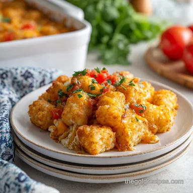 Tater Tot Casserole: 1 Hour Total Time Recipe Card