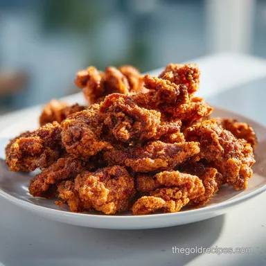 Tender Fried Chicken Gizzards Recipe for 4 Servings Recipe Card