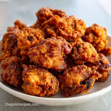 Tender Fried Chicken Gizzards Recipe for 4 Servings