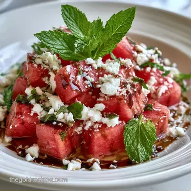 Watermelon and Feta Snack in 45 Minutes Recipe Card
