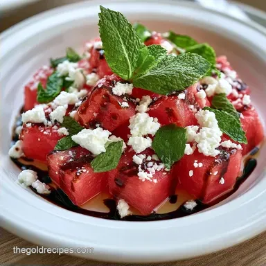 Watermelon and Feta Snack in 45 Minutes