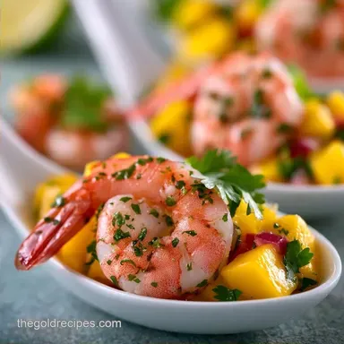 Summer Appetizer with Mango Shrimp