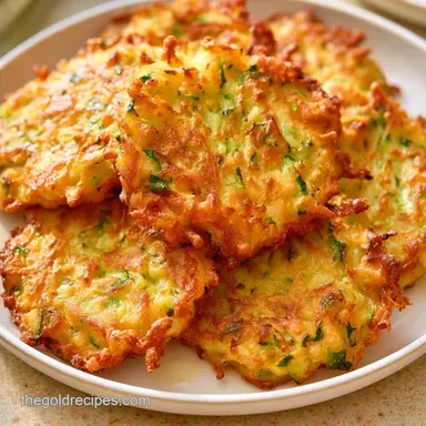 Crispy Zucchini Potato Fritters