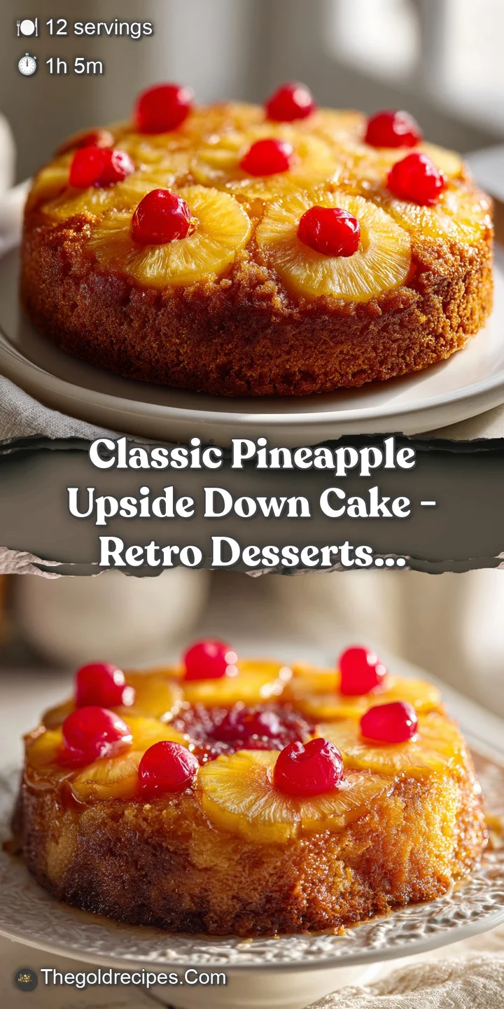 Close-up of bubbling, caramelized pineapple with a ruby-red cherry on moist golden cake.