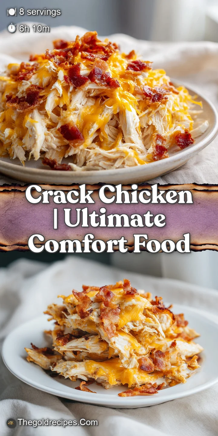 Extreme close-up of tender shredded chicken coated in a glossy, velvety cream sauce with melted cheese swirls.