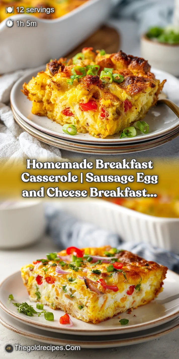 Close-up of a steaming portion of breakfast casserole, showing tender layers of egg, cheese, and crumbled sausage.