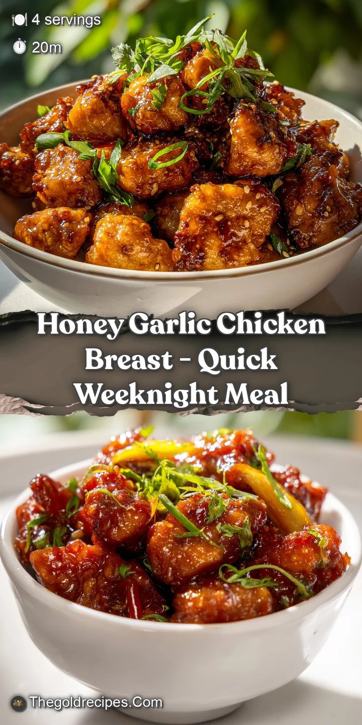 Close-up of sticky, caramelized honey garlic chicken, showing the glistening glaze and textural contrast of crispy and ten...