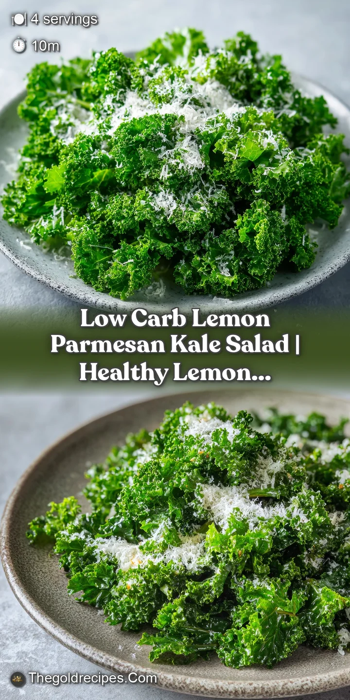 Close-up of glistening green kale leaves coated in citrus oil with salty white parmesan shavings and lemon zest.